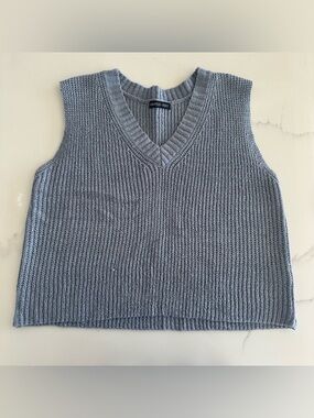 Robertson and Rodeo Blue Knit Sweater Vest - Size S